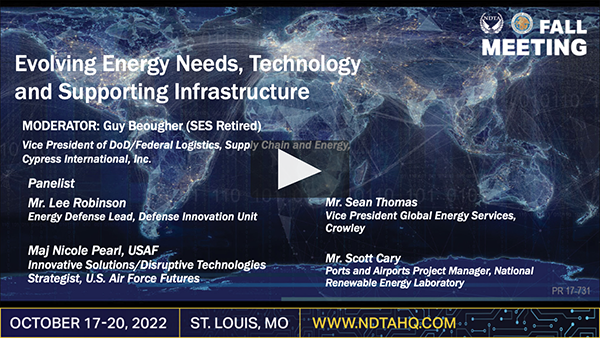 Evolving Energy Needs, Technology and Supporting Infrastructure