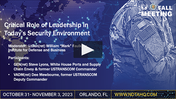Critical Role of Leadership in Today’s Security Environment